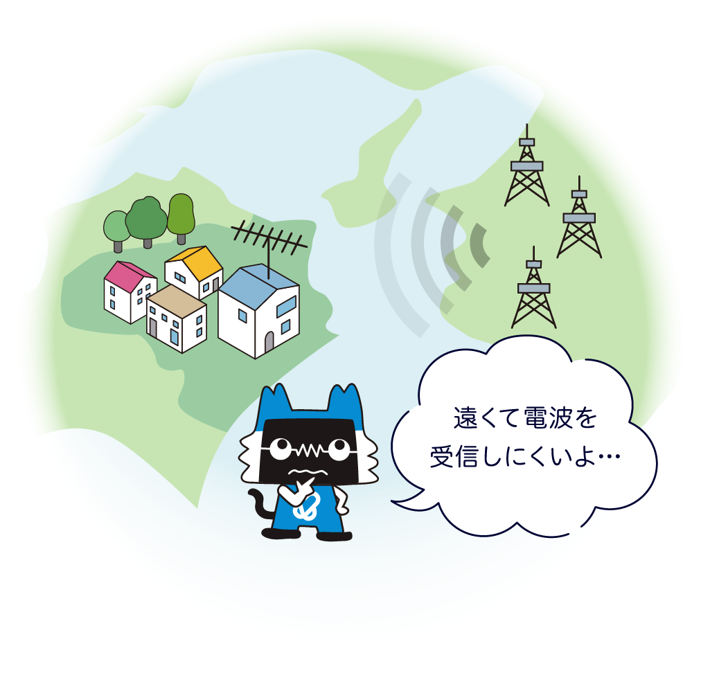 電波の受信状況